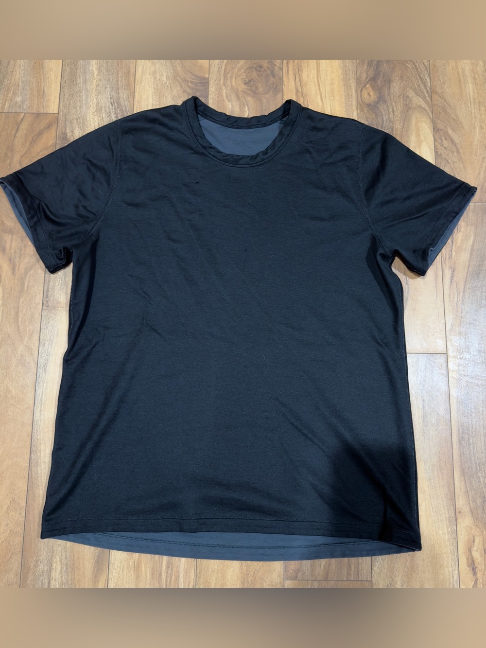 Lululemon Men’s T-Shirt Short Sleeve Athletic Performance Tee In Black Gym Yoga